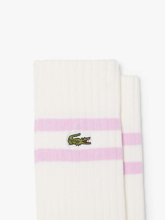 Lacoste Men's Patterned Socks Offwhite 2Pack