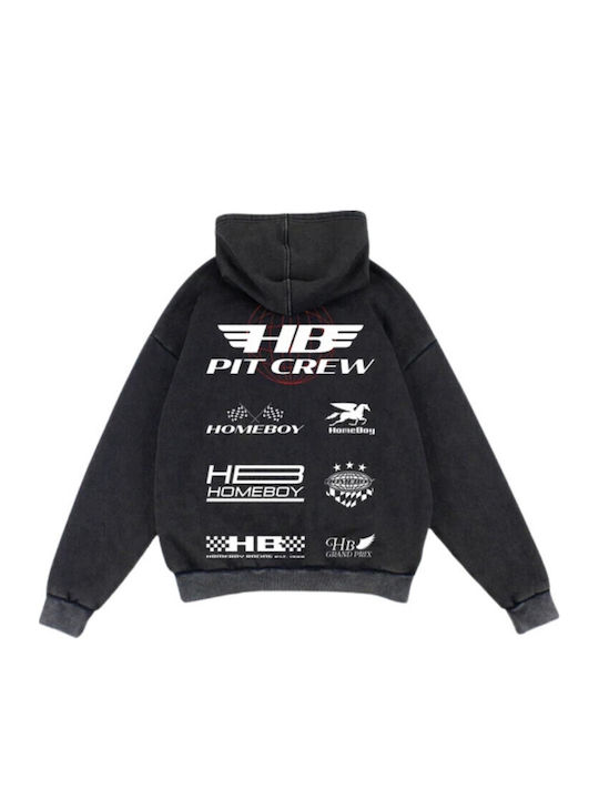 Herren Sweatshirt mit Kapuze Schwarz