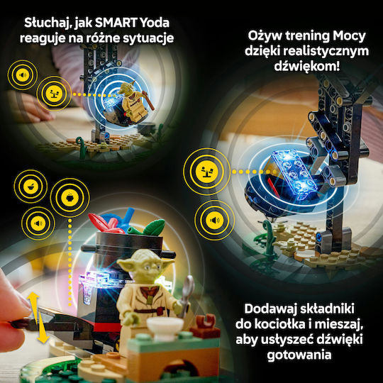 LEGO Star Wars Coliba Lui Yoda și Antrenament Jedi pentru 8+ Ani 440 Bucăți