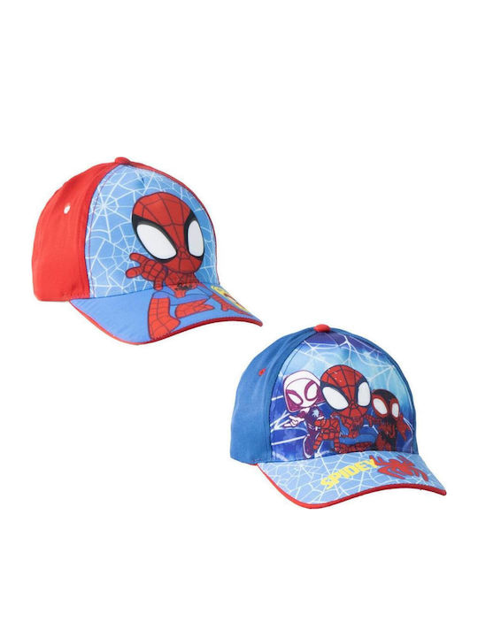 Cerda Παιδικό Καπέλο Jockey Υφασμάτινο Spiderman Κόκκινο