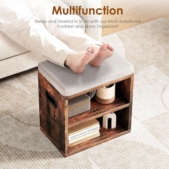 Hallway Furniture with Shoe Rack & Wardrobe Industrial 44x30x40cm