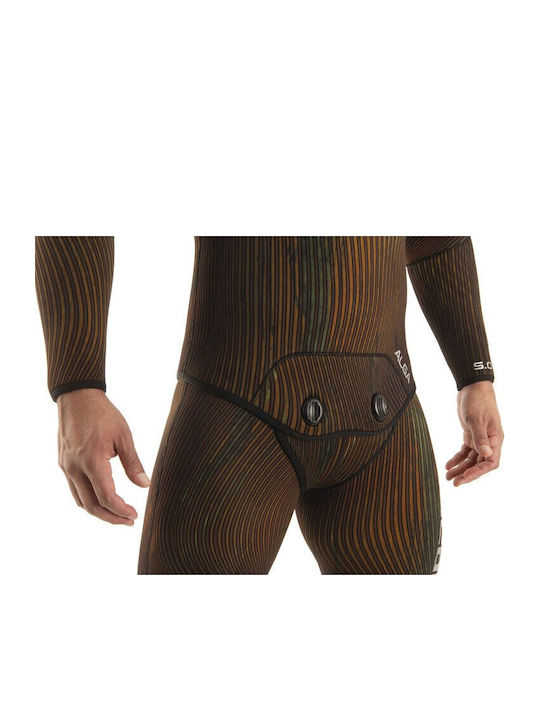 Seac Diving Jacket Shaved for Camouflage Spearfishing Brown 3mm