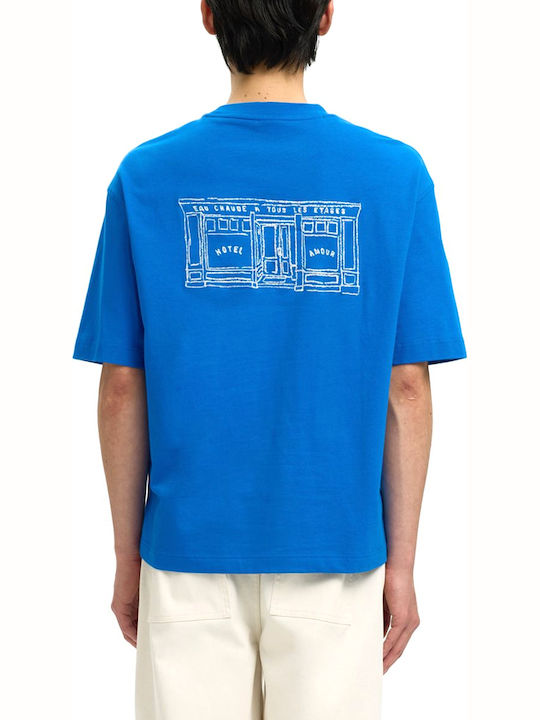 Selected T-shirt Λευκο- Μπλε