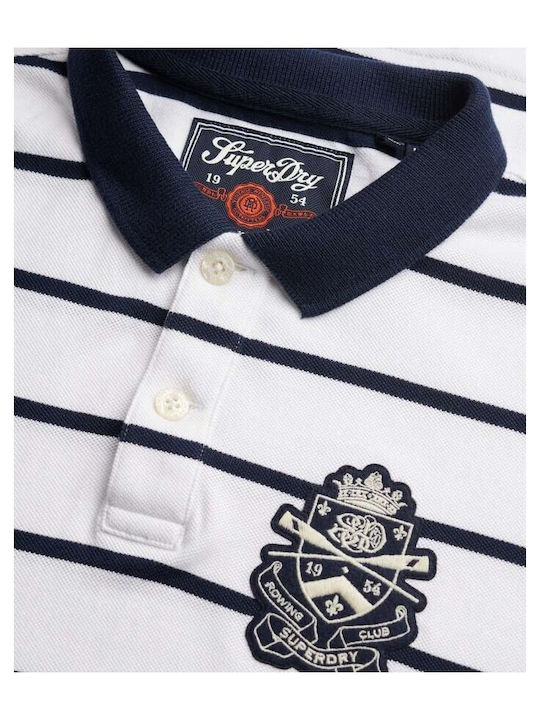 Polo Short Sleeve Blouse Optic-navy-stripe