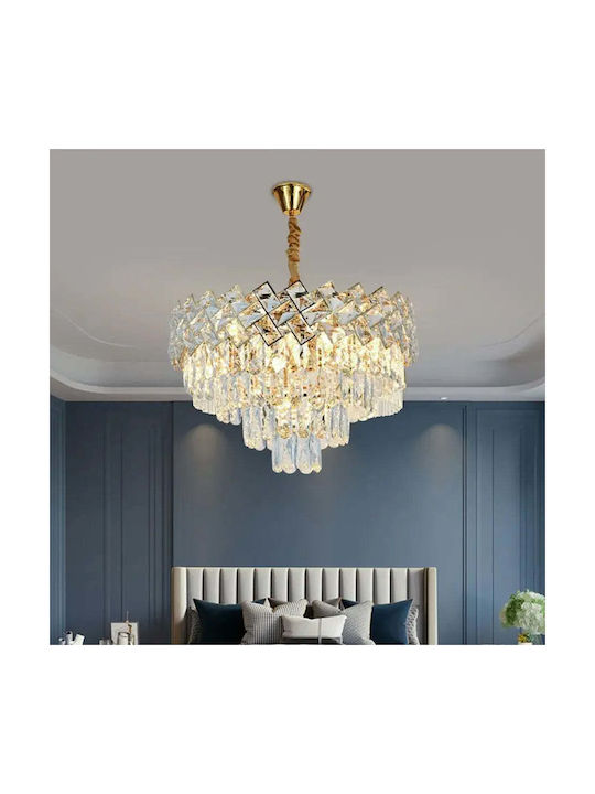 Alista Home Kronleuchter Ø39cm mit Kristallen Gold