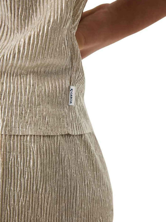 Kids Sleeveless Blouse Silver