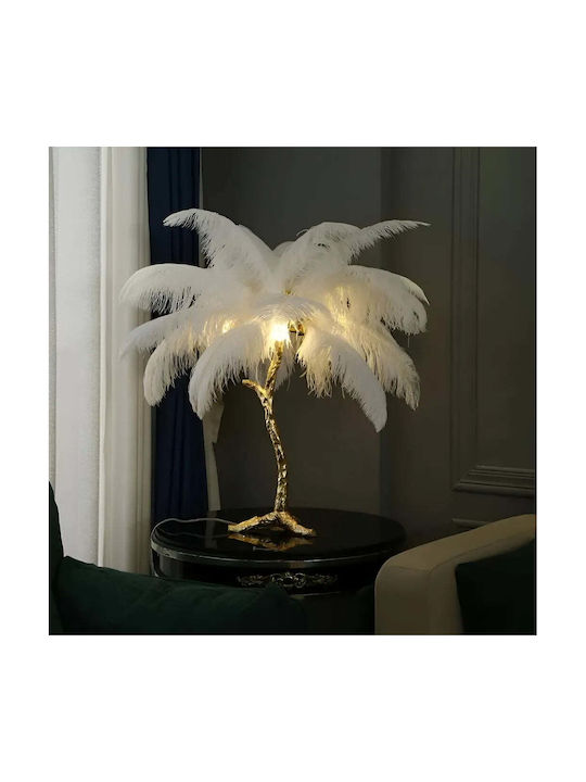 Alista Home Lampă de Masă pentru Soclu E27 cu Abajur Alb și Bază