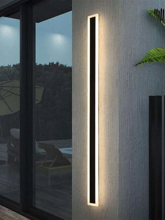 Alista Home Iluminat Exterior Montat Pe Perete Liniar Led Ip65 31w Cu Lumină Alb Natural At1ct-Im1p-Ht2l-Ax200/800bk