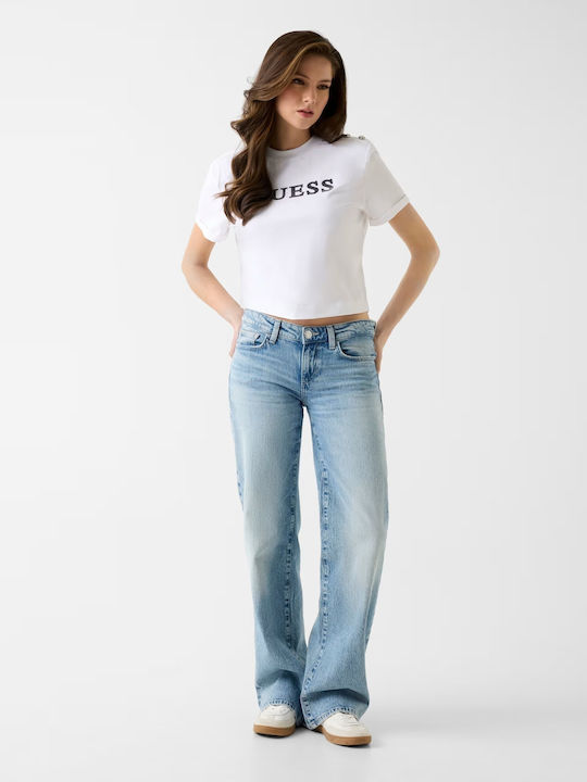 Дамска Crop Тениска Бяла