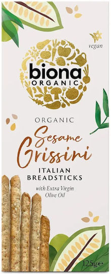 Organic Olive Oil Sesame Grissini 125g Biona