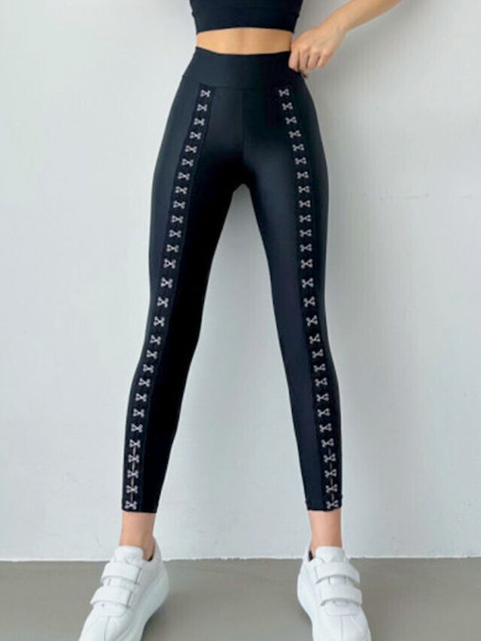 Training Damen Leggings Formendefinition Schwarz