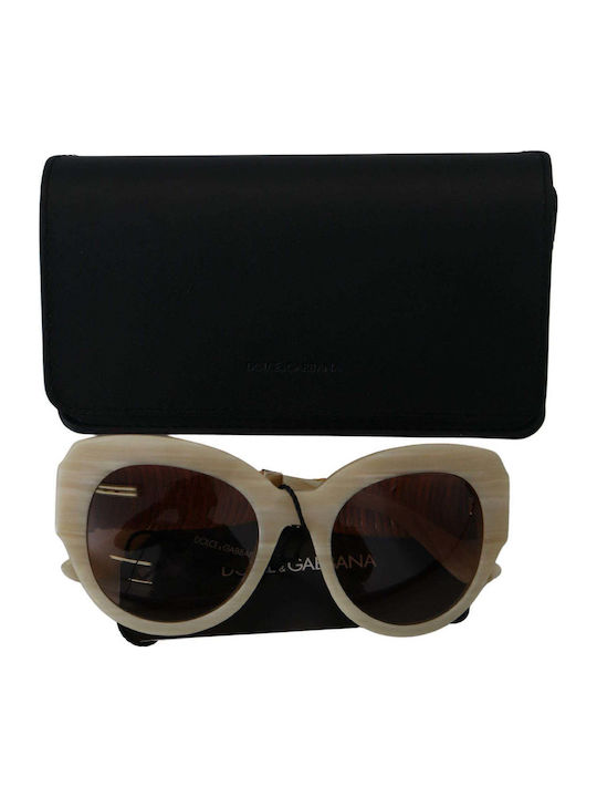 Dolce & Gabbana Sonnenbrillen Beiges mit Horn umrandetem Rahmen Dolce & Gabbana Sonnenbrillen Beiges mit Horn umrandetem Rahmen