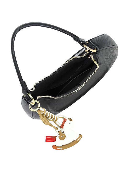 Gallantry Ultra-Elegante Strukturiert Halbrund Schulter Handtasche Damen Schwarz