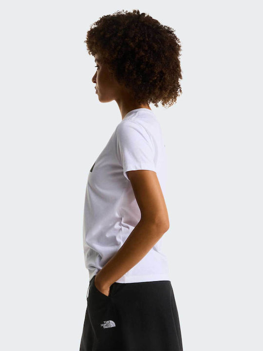 Bluza Damă Bumbac Mâneci Scurte Alb