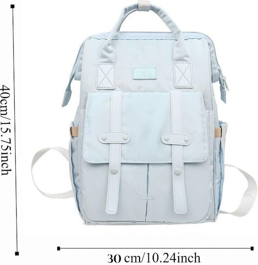 Zola Wickeltasche Rucksack Blau 40x30x15cm