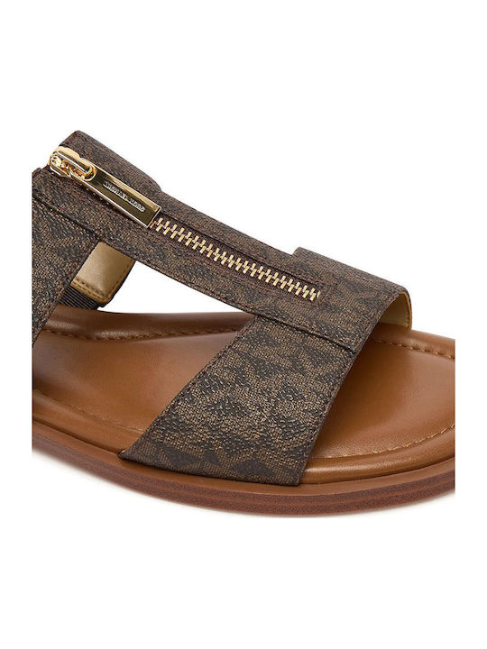Berkley Flache Damen Sandalen Braun