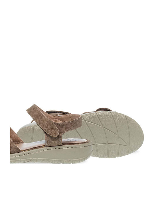 Sandale Casual Damă Anatomici Din Piele Bej