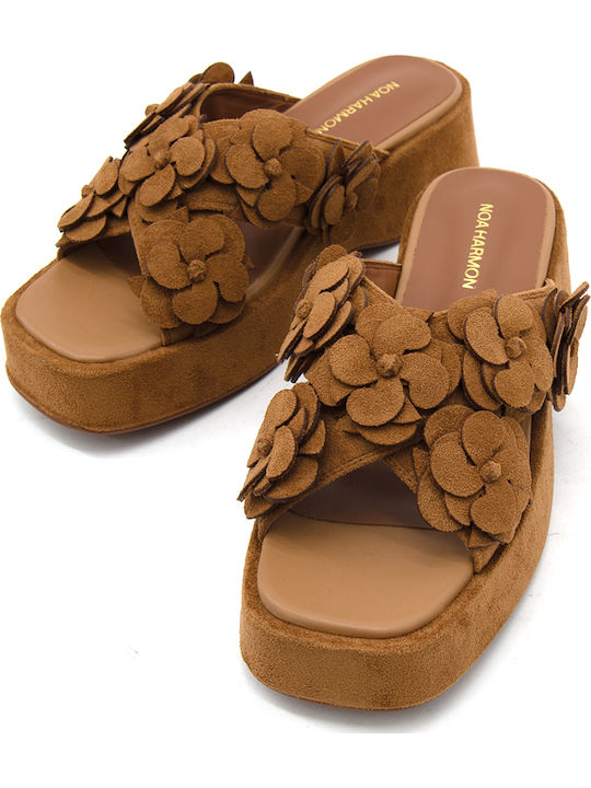 Γυναικεία Σανδάλια Flatforms Ταμπά