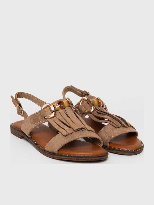 Women's Flat Sandals Beige