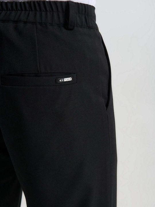 Chino Elastic Black Trousers