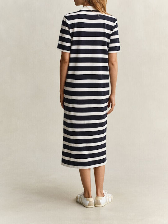 Midi Dress Knitted Dark Blue