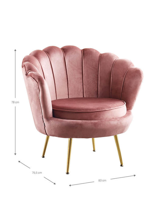 Moli Scaun De Relaxare Velur Moli-sapio Milo 83x76.5x78cm