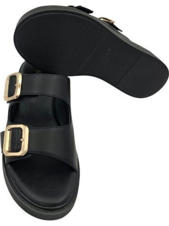 Summer Women's Platforms in Style Slippers Black