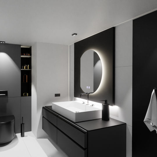 Alista Home Καθρέπτης Μπάνιου Led Αφής 54x60cm Διάφανος