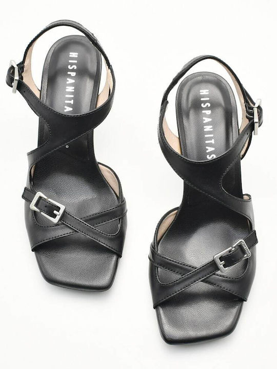 Leather Sandals Black
