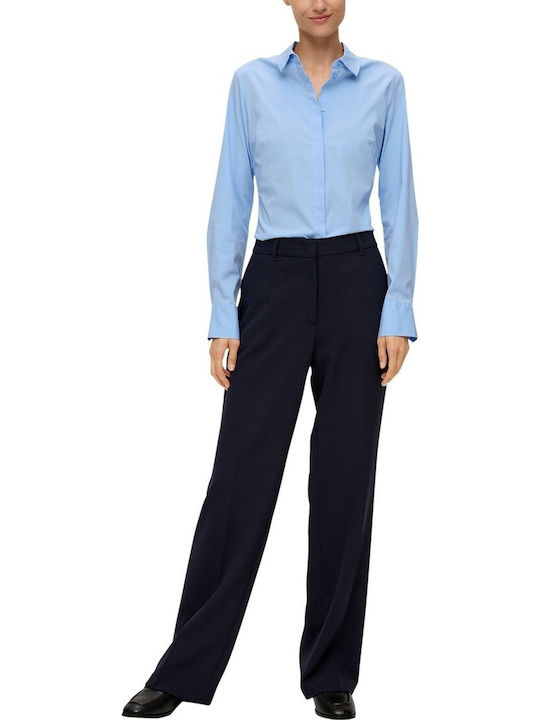 Long Sleeve Women's Shirt Light Blue