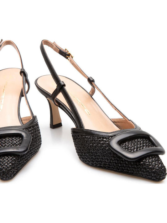 Leather Heels Black