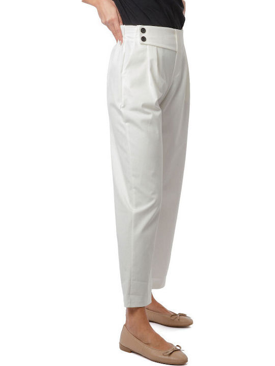 White Cotton Trousers