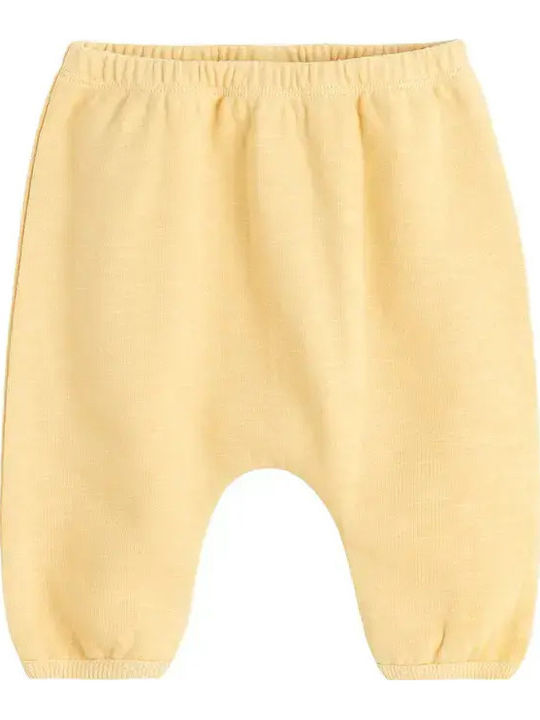 Kids Sweatpants Set Yellow 2 Pieces
