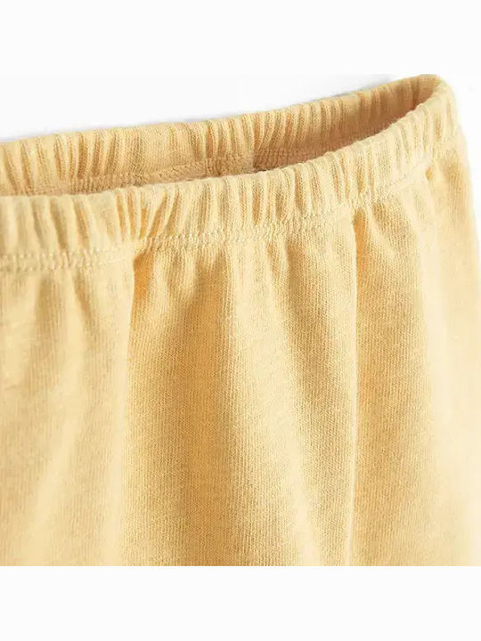 Kids Sweatpants Set Yellow 2 Pieces