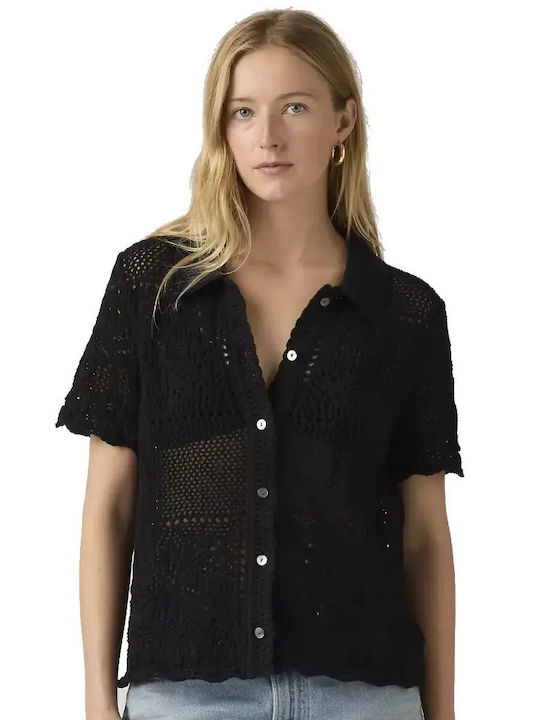 Cardigan Scurt Pentru Femei Tricotat Cu Nasturi Anthracite