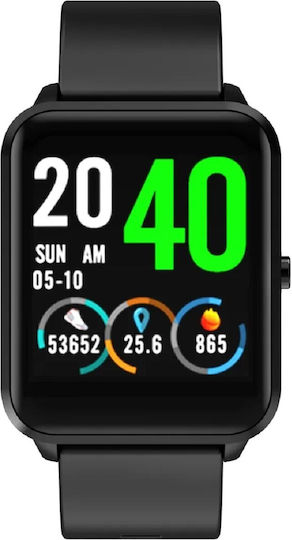 Bemi Kix Smartwatch cu Pulsometru (Negru)