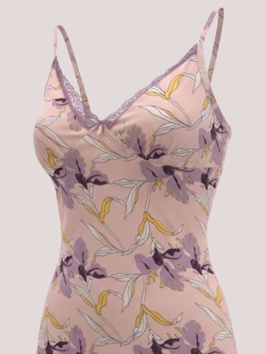 Modalove Sommerliches Damen-Nachthemd Rosa