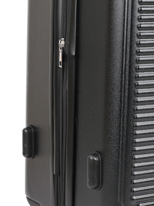 Calvin Klein Horizon Large Hard Suitcase Black with 4 Wheels