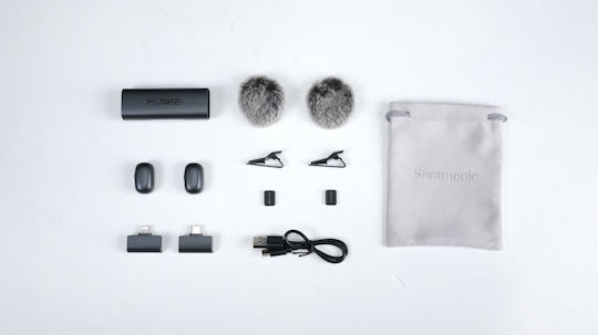 Saramonic AIR SE-02 Ασύρματο Πυκνωτικό Μικρόφωνο Clip On Δημοσιογραφικό