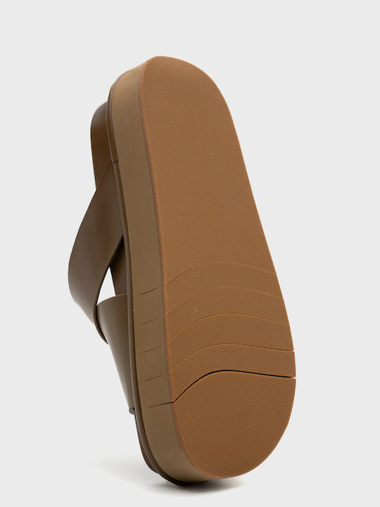Women's Flat Sandals Brown