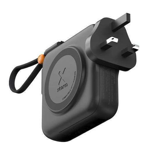 Xtorm Ασύρματος Φορτιστής (Qi Pad) και Καλώδιο USB-C 30W Power Delivery / SuperCharge Μαύρος (TravelPro)