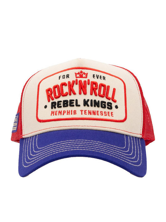 King Kerosin Шапка Rock 'n' Roll Камионджия Кепе Бежова