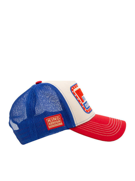 King Kerosin Καπέλο Never Grow Up Trucker Cap Beige