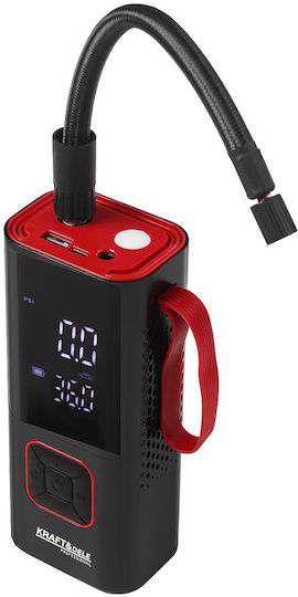 Kraft & Dele Τρόμπα Αυτοκινήτου KD-5497 150PSI Επαναφορτιζόμενη με Μπαταρία 12V
