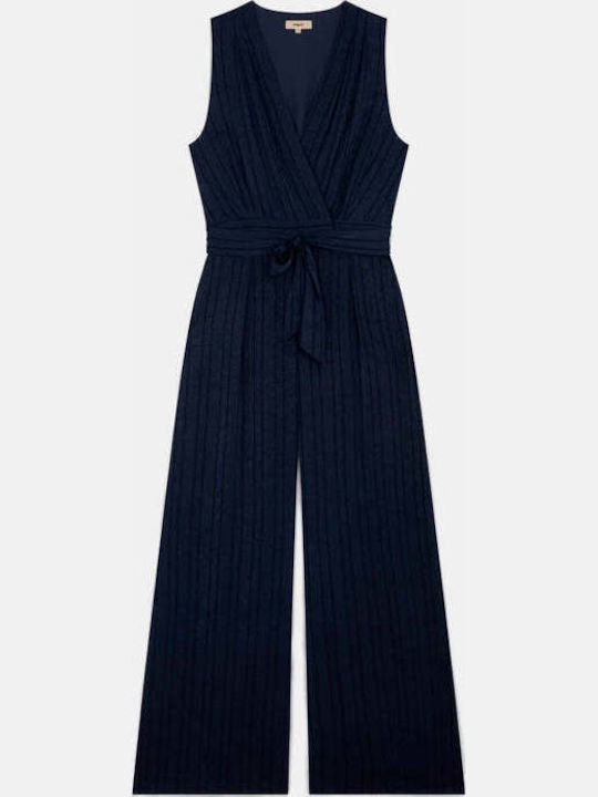 Damenteilose Ärmellose Jumpsuit Blau