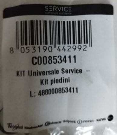 Suport Încorporabil Pentru Mașină de Spălat Whirlpool C00853411
