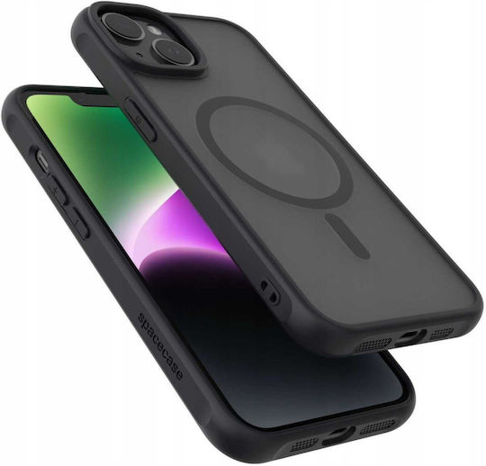Spacecase Husă Hybrid Back Cover Compatibilă Cu Magsafe Plastic Negru iPhone 14