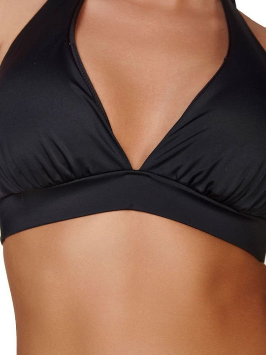 Bikini Σουτιέν D Cup Μαύρο