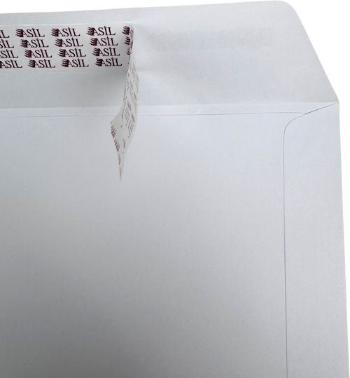 Asil Asil Versandumschlag A4 mit Abziehen und versiegeln 1Stück 26x35cm Weiß