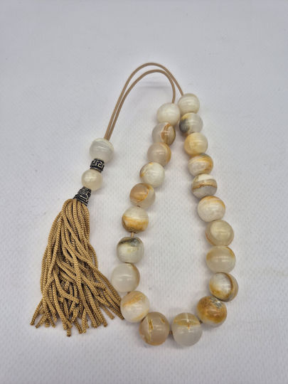 Handmade Worry Beads Yellow Obsidian – Semi-Precious Energy & Protection Beads